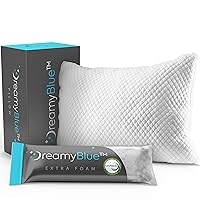 Premium Pillow for Sleeping - Shredded Memory Foam Fill [Adjustable Loft] Washable Cover from Bamboo Derived Rayon - for Side, Back, Stomach Sleepers - CertiPUR-US Certified (King)
