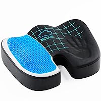 Modvel - The Original Gel Seat Cushion for Desk Chair, Enhances Posture and Support, Non-Slip Bottom, Ideal Tailbone Cushions for Pressure Relief - Premium Gaming, Car, Office Chair Cushion