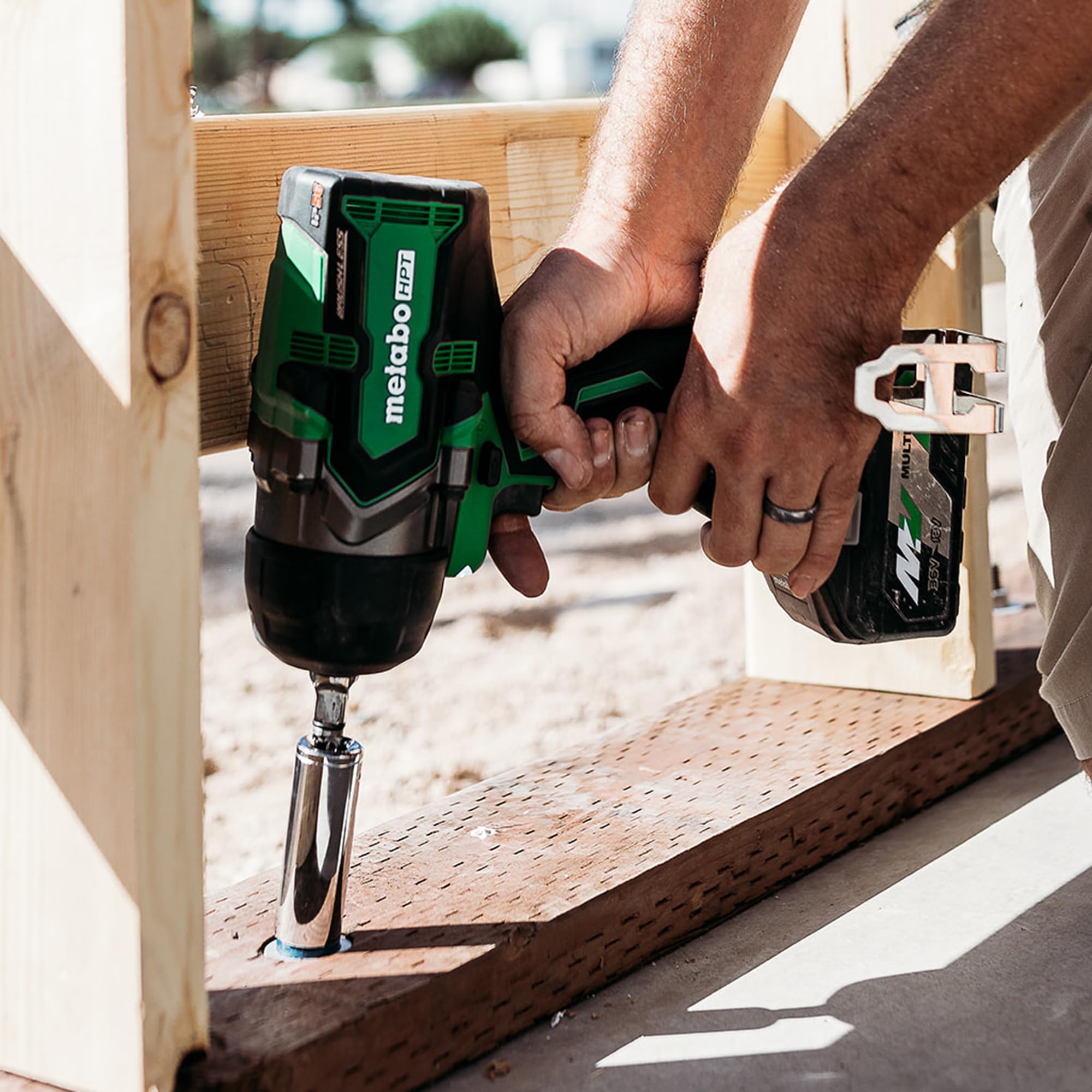 Metabo HPT 36V MultiVolt™ Cordless Impact Wrench | Tool Only - No Battery | High-Torque | 3/4-Inch Drive | 4-Stage Speed Switch | Auto Stop/Auto Slow System | IP56 Dust & Water Resistant | WR36DFQ4