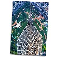 3dRose Jin Mao Tower Skyscraper in Liujiashui District, Shanghai, China. - Towels (twl-276768-1)