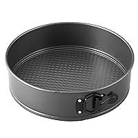 Excelle Elite Non-Stick Springform Pan - Perfect for Making Cheesecakes, Deep Dish Pizzas, Quiches and More with Easy Release, Steel, 10 x 2.75-Inch