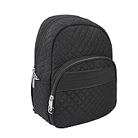 Travelon Boho-Anti-Theft-Backpack, Black, One Size
