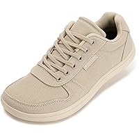 WHITIN Wide Toe Box Barefoot Sneakers for Women | Canvas Minimalist Shoes