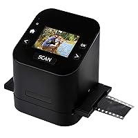 Magnasonic All-In-One Film & Slide Scanner, High Resolution 22MP, Converts 35mm/110/126/ Super 8/8mm Film & 135/110/126 Slides into Digital JPEG, 2.4