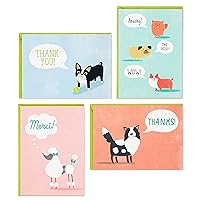 Hallmark Thank You Cards Assortment, Cute Dogs (48 Cards and Envelopes)