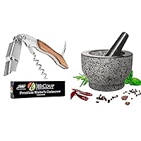 Hicoup wine opener-professional corkscrews and Mothar and Pestle Set