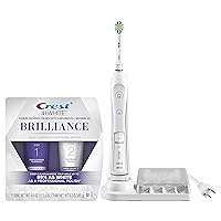 Crest 3D White Brilliance Daily Cleansing Toothpaste and Whitening Gel System, 2.3 oz & Oral-B Pro 5000 SmartSeries Power Rechargeable Electric Toothbrush Bundle
