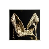 Stupell Industries Dark Glam Shoes Photography Wall Plaque Art by Kim Allen