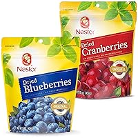 Premium Dried Blueberries and Dried Cranberries 2 Pack, No Additives No Preservatives Dried Fruits Bundle in Resealable Bag-32oz