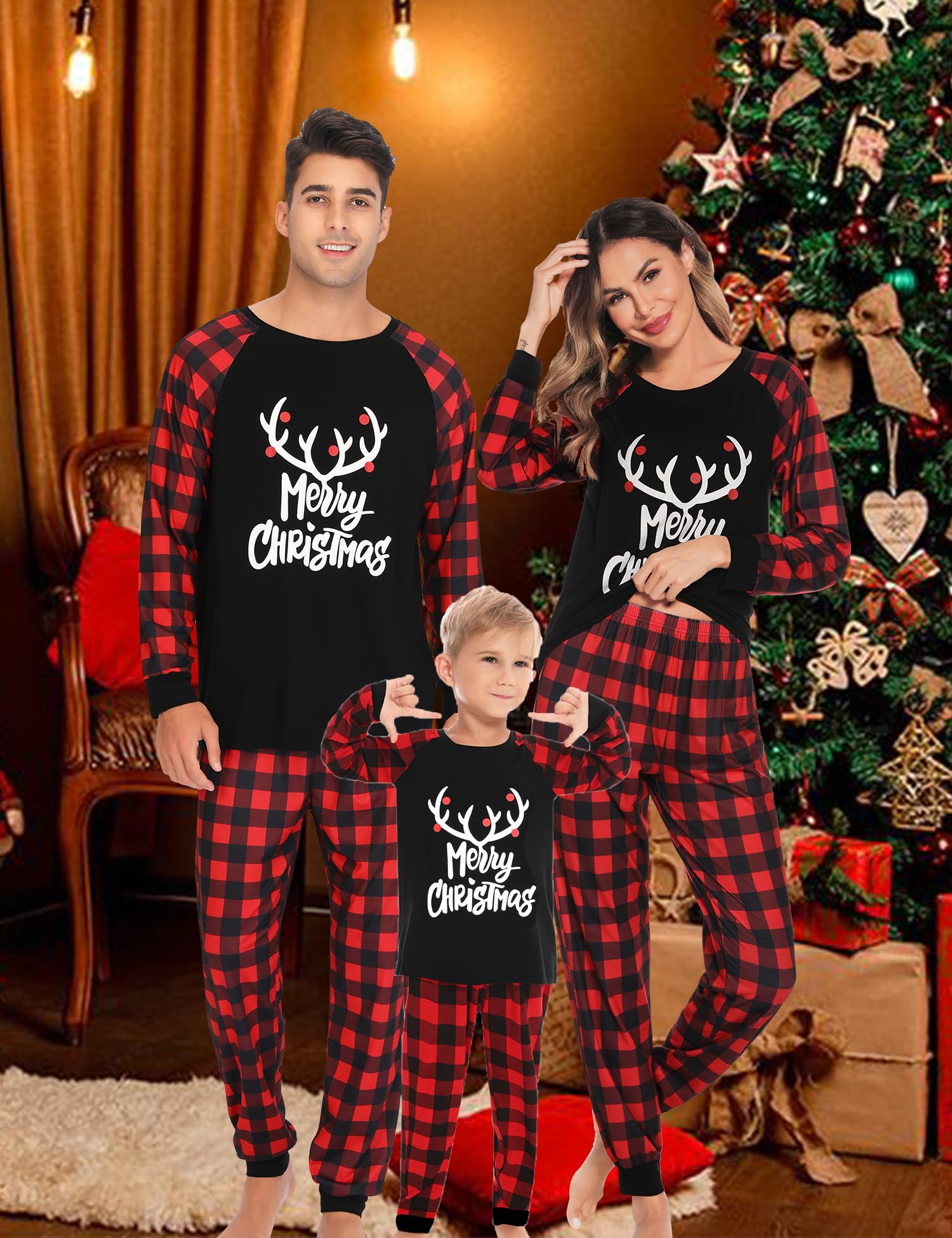Buy SWOMOG Matching Family Christmas Pajamas, Holiday Xmas Jammies