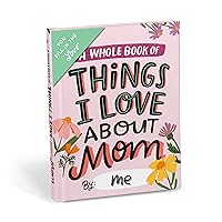 About Mom Book Fill in the Love Fill-in-the-Blank Book Gift Journal, 4.10 x 5.40-inches