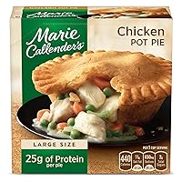 Marie Callender's Chicken Pot Pie, Convenient Oven or Microwave Meal With White Meat Chicken in a Flaky Crust, Frozen Meal, 15 OZ