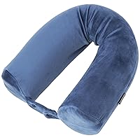 Free-Form Memory Foam Twist Travel Pillow Adjustable, Roll Pillow for Neck, Chin, Lumbar, and Leg Support, Size One Size, Blue