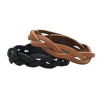 Silver Creek Silver Creek Leather Kit, Mystery Braid Bracelets (CS413608),Brown