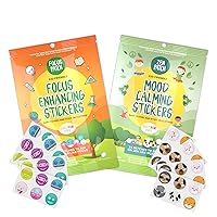 FocusPatch (1 Pack) and ZenPatch (1 Pack) Bundle - 24 Focus Enhancing Stickers and 24 Calm Enhancing Stickers - The Original Non-Toxic, Chemical Free, Natural Relief for Focus and Mood Support