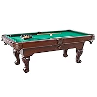 Multiple Styles Pool Tables, Preassembled Playfields with Complete Billiard Accessory Sets, Perfect for Family Game Rooms