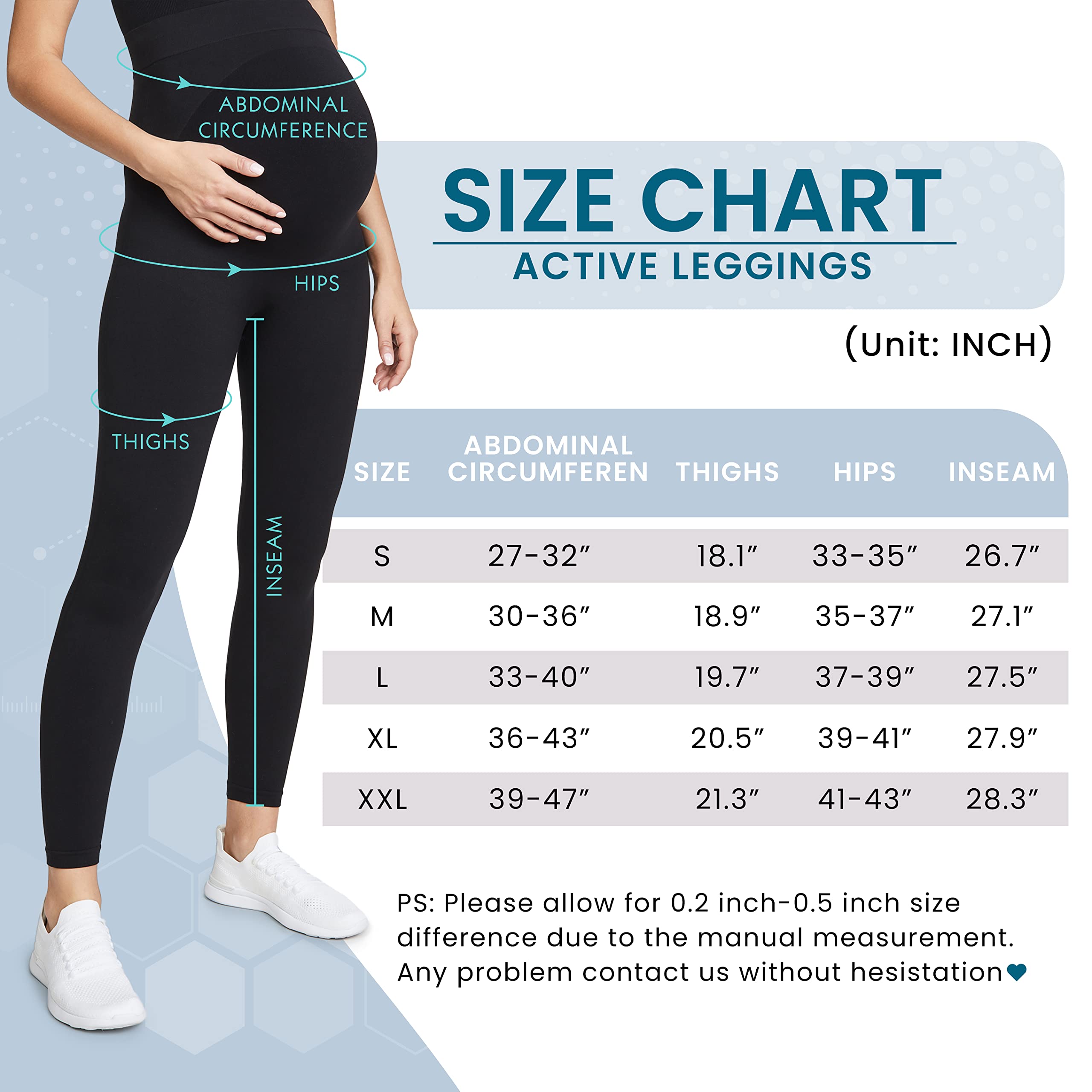 Terramed Just Think Comfort Maternity Leggings Maternity Belly Support Compression Leggings Pregnancy Clothes Over The Belly