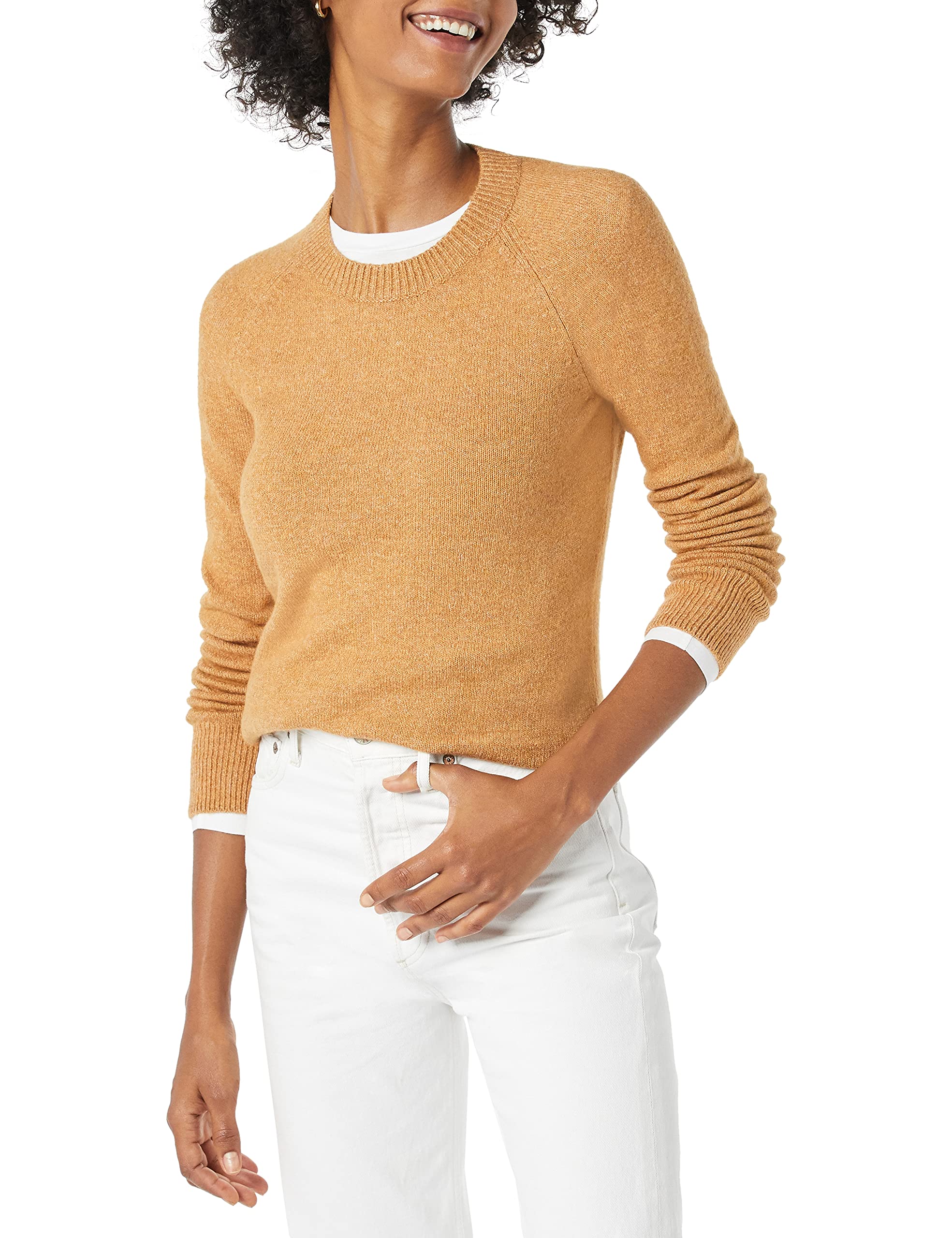 Amazon Essentials Women's Classic-Fit Soft Touch Long-Sleeve Crewneck Sweater (Available in Plus Size)