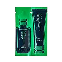 R+Co BLEU De Luxe Reparative Shampoo + Conditioner Tandem Packette | Hydrates + Strengthens + Adds Shine | Vegan, Sustainable + Cruelty-Free | 14ml