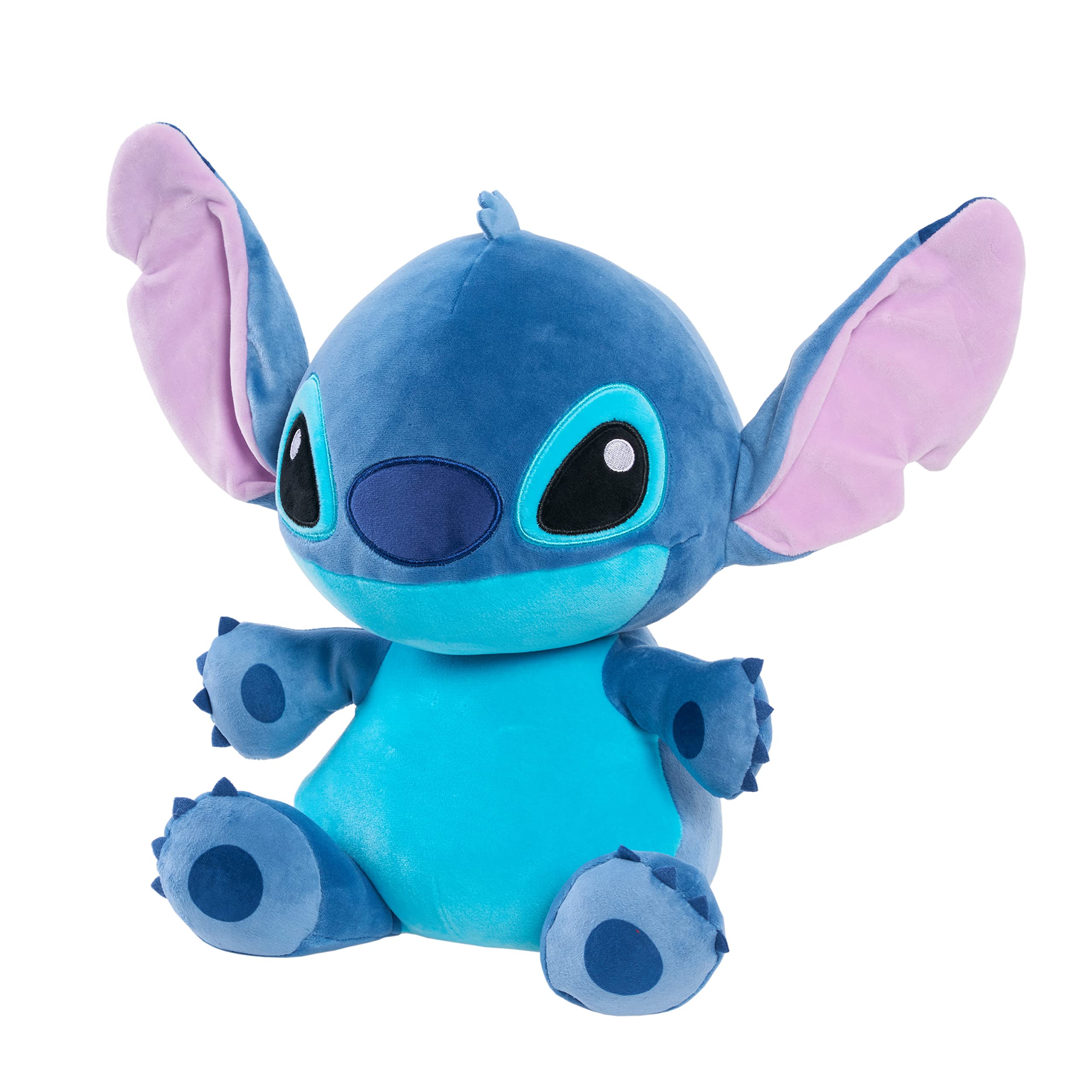 Disney Classics 14-inch Stitch, Comfort Weighted Plush, Officially Licensed Kids Toys for Ages 3 Up, Gifts and Presents by Just Play