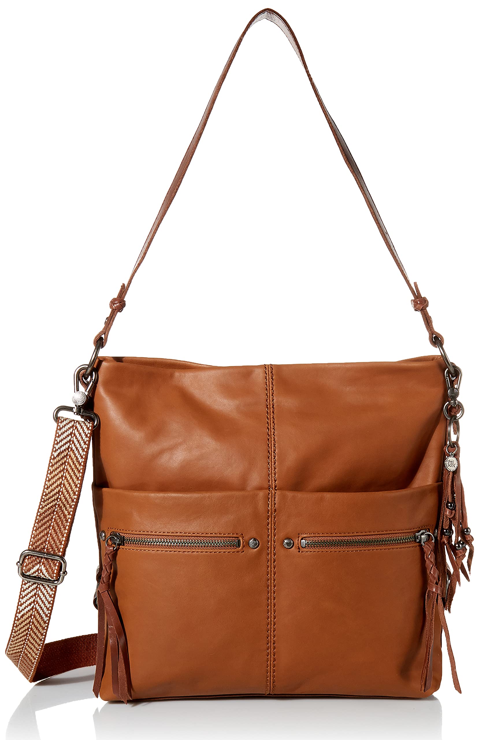 The Sak Ashland Bucket Bag in Leather, Casual Everyday Purse with Removable Crossbody Strap, Handcrafted & Sustainably-Made