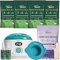 Digtal Waxing Kit for Women Men + 1lb Wax Beans with Lavender Essence for Sensitive Skin for Legs, Back, Chest, and Bikini Hair Removal at Home