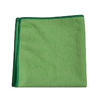 Diversey D7524121 MyMicro Commercial Microfiber Cleaning Cloth, Bulk Cleaning Towels for Housekeeping - Reusable & Lint Free - Large 14 Inch x 14 Inch, Green, Pack of 5