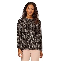 Adrianna Papell Women's Pintuck Button Down Blouse