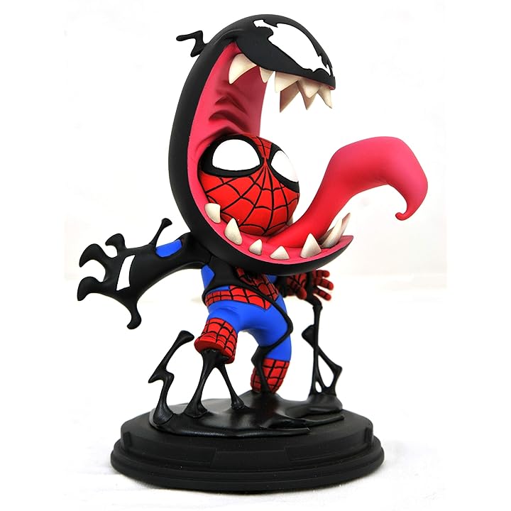 Mua DIAMOND SELECT TOYS Marvel Animated Venom & Spider-Man  Statue,Multicolor,5 inches trên Amazon Mỹ chính hãng 2023 | Fado