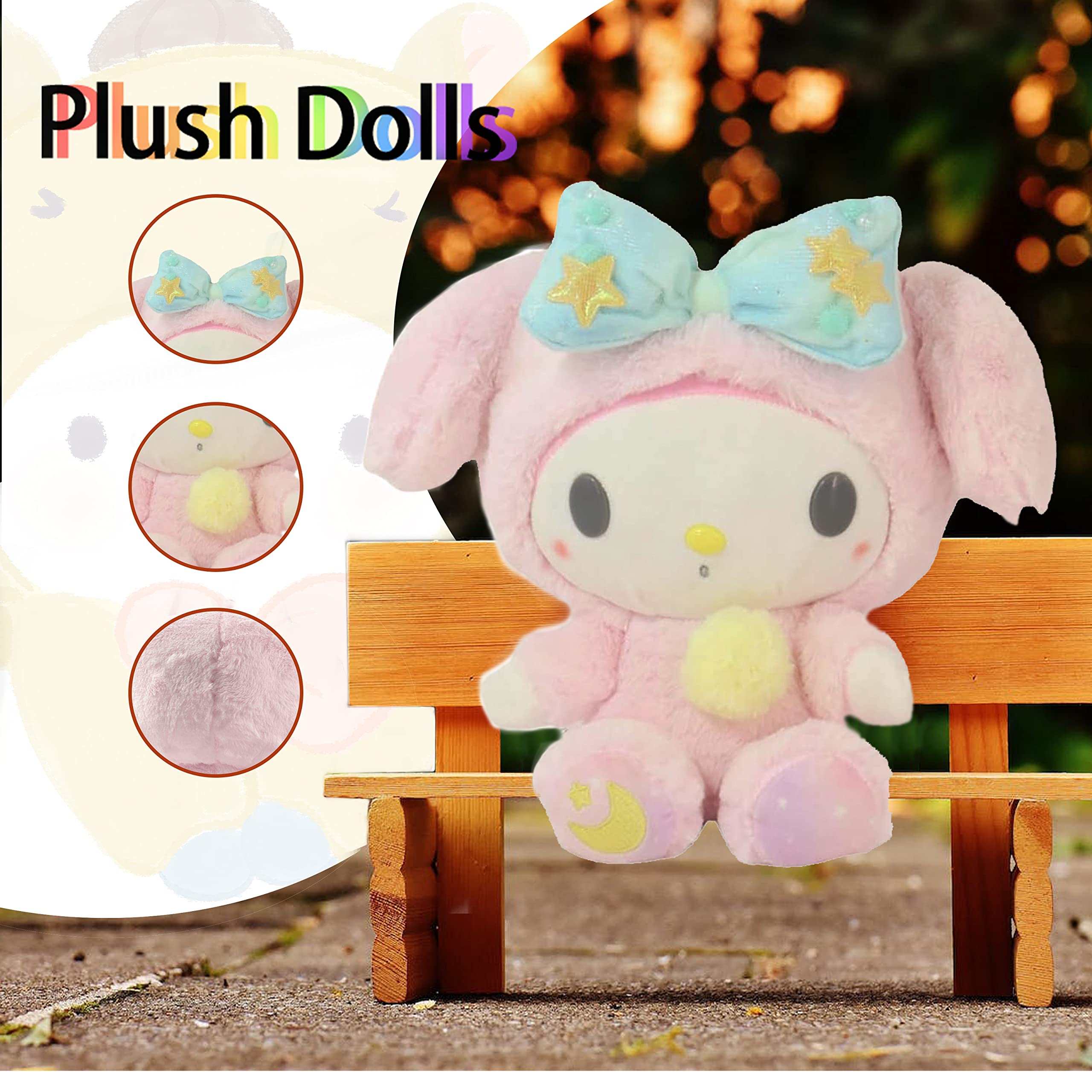 Sanrio Plush Toys Anime Cinnamoroll Plushie Keychain Pendant for Bag Kawaii  Stuffed Doll Cartoon Soft Toy for Children Girl Gift - AliExpress