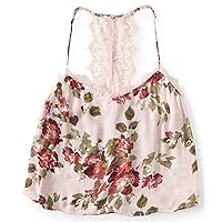 AEROPOSTALE Womens Lacey Dreams Tank Top, Pink, X-Large