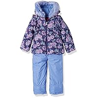 LONDON FOG girls Snowsuit With Snowbib and Puffer Jacket