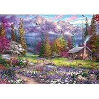 Buffalo Games - Inspirations of Spring - 500 Piece Jigsaw Puzzle with Hidden Images, White