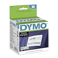 Authentic LW Name Badge Labels, DYMO Labels for LabelWriter Printers, White, 2-1/4
