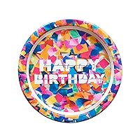 American Greetings Confetti Birthday Party Supplies, Dinner Plates (36-Count)