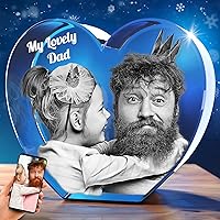STRONGUS 3D Crystal Photo, for - Women, Mom, Gilfriend, Him, Her, Boyfriend, Dad, Birthday, Anniversary, 3D Customized Couples Gifts - Small