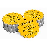 100 PCS Baby Shower Favors Gift Paper Hang Tags- Thank You for Celebrating The Mother to Be & Her Sweet Little Pea!