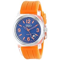 ORLOGI Women's TK558-OR Milano Junior Acrylic Case Orange Dial Watch