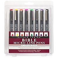 Bible Micro-Line Color Pens (8-piece Set)