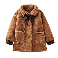 Snow Jacket 4t Wool Windproof Fleece Warm Baby Outerwear Kids Boys Girls Thick Toddler Lined Girls Coat