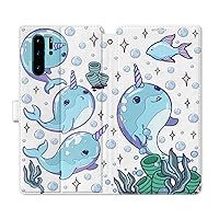 Wallet Case Replacement for Huawei P30 Pro P30 Mate 30 Pro Mate 30 Mate 20 Pro Mate 20 Cute Clouds Purple Snap Cover Rainbow Pattern Flip Narwhal Unicorns Card Holder Magnetic PU Leather Folio
