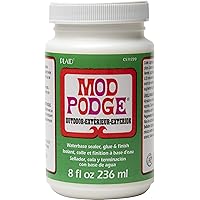 Mod Podge Waterbase Sealer, Glue and Finish for Outdoor (8-Ounce), CS11220 Clear Finish