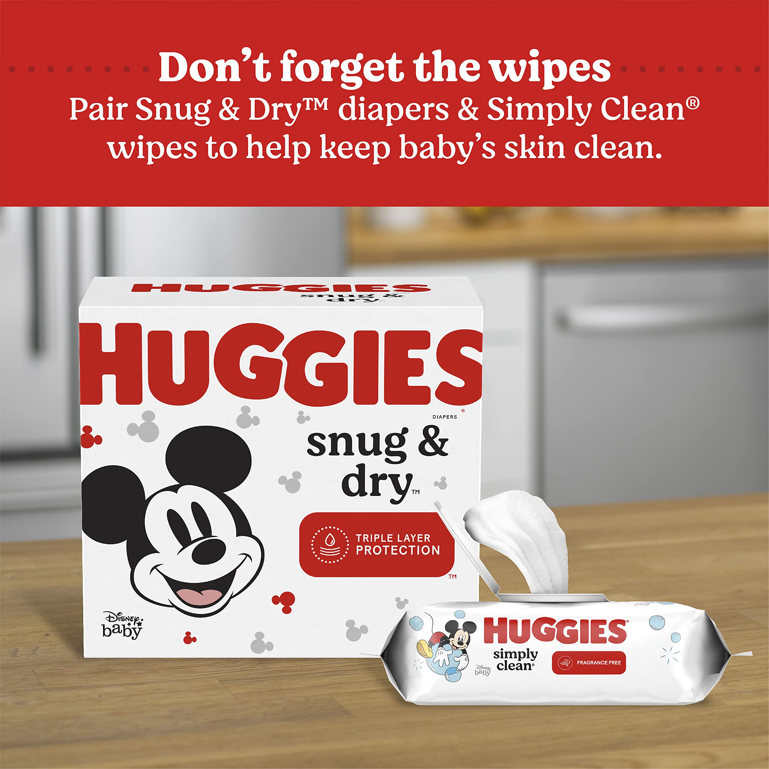 Huggies Snug & Dry Baby Diapers, Size 3 (16-28 lbs), 200 Ct