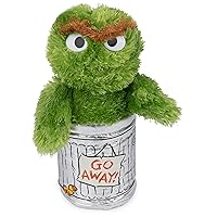 GUND Sesame Street Official Oscar The Grouch Muppet Plush, Premium Plush Toy for Ages 1 & Up, Green/Silver, 10”