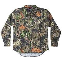 Mossy Oak Unisex-Adult Men's Long Sleeve Camo Hunting Shirts Cotton Mill