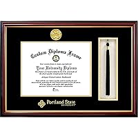 Campus Images Portland State University 10 x 8 Inches Tassel Box and Diploma Frame