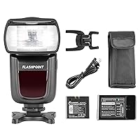 Flashpoint Zoom Li-on R2 TTL On Camera Flash Speedlight for Sony, 2.4G 1/8000 HSS Wireless Flash Speedlite Photography w/1.5 sec. Recycle Time, 11.1V 2000mAh Li-ion Battery, 650 Full-Power Flashes