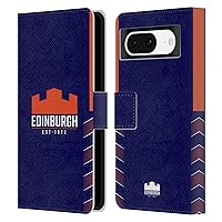 Head Case Designs Officially Licensed Edinburgh Rugby Home 2020/21 Crest Kit Leather Book Wallet Case Cover Compatible with Google Pixel 8