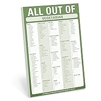 Knock Knock All Out Of Pad (Vegetarian), Vegetarian Shopping List Note Pad Knock Knock All Out Of Pad (Vegetarian), Vegetarian Shopping List Note Pad Mass Market Paperback