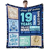 Gifts for 19 Year Old Boys, 19 Years Old Boy Birthday Gifts, Best Gift for 19 Year Old Boy, Coolest Gifts for 19 Year Old Male/Men, 19th Birthday Decorations Boy Throw Blanket 60